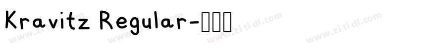 Kravitz Regular字体转换